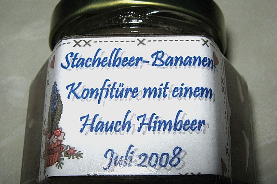 Bananen - Stachelbeer Marmelade