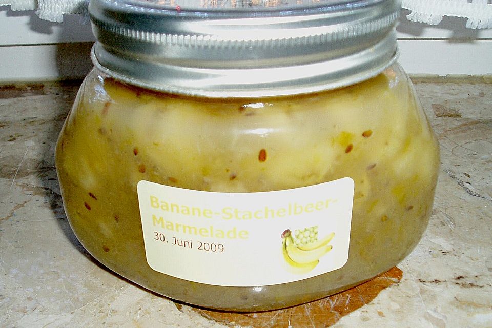 Bananen - Stachelbeer Marmelade