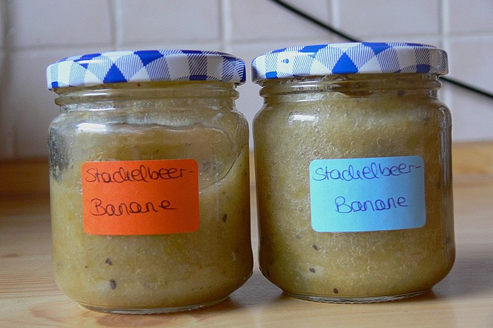 Bananen - Stachelbeer Marmelade