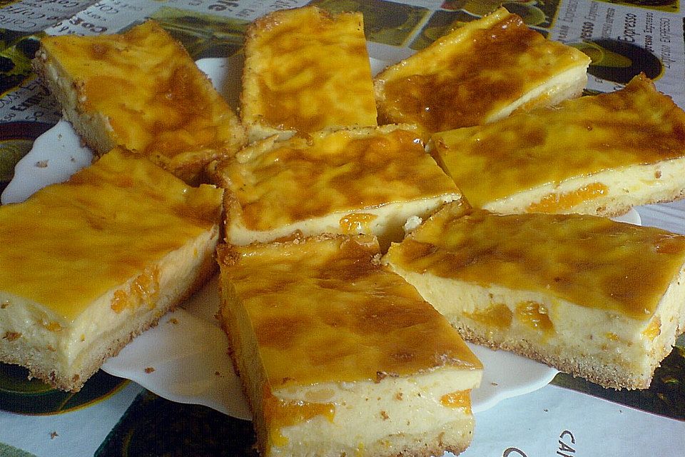 Schmandkuchen mit Mandarinen