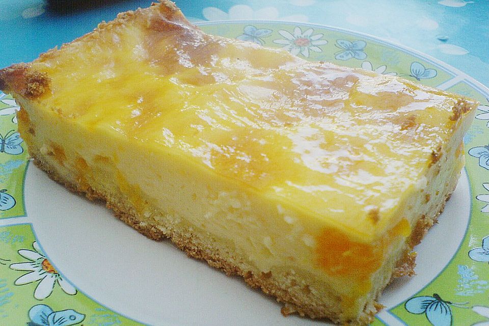 Schmandkuchen mit Mandarinen