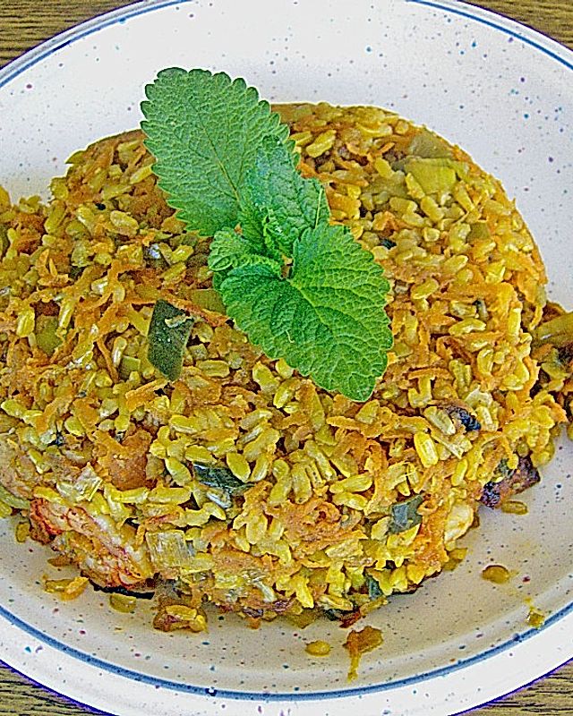 Huhn - Garnelen - Reis Auflauf