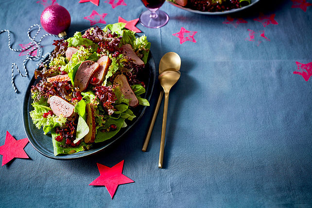 Entenbrust auf buntem Salat von schrat| Chefkoch