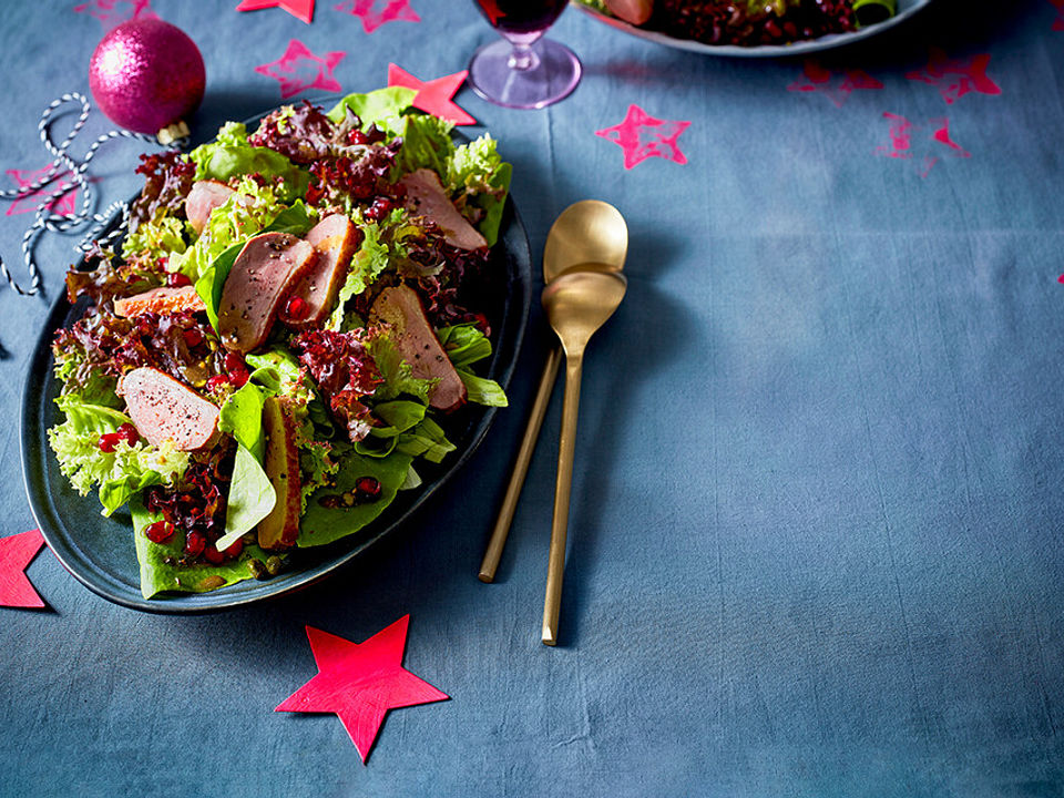 Entenbrust auf buntem Salat von schrat| Chefkoch