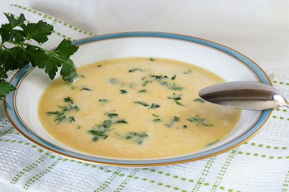 Mais - Knoblauchcremesuppe