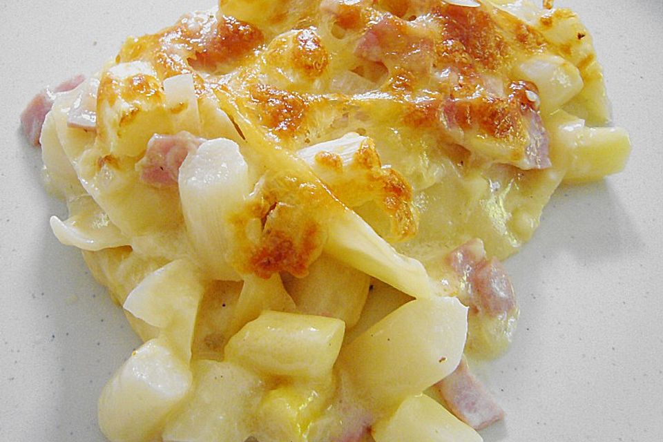 Spargel-Schinken-Lasagne