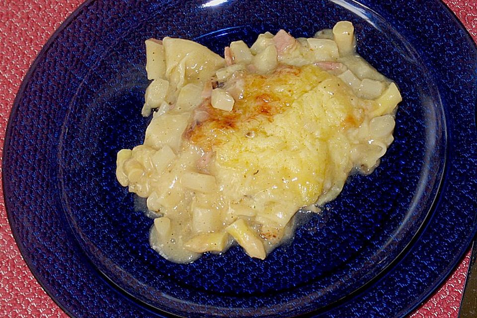 Spargel-Schinken-Lasagne