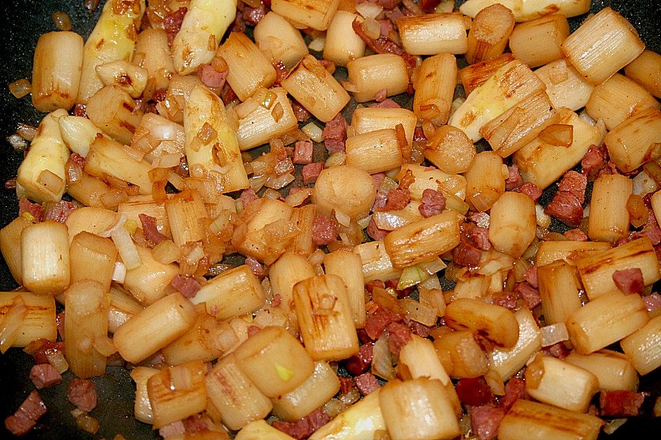 Spargel-Schinken-Lasagne