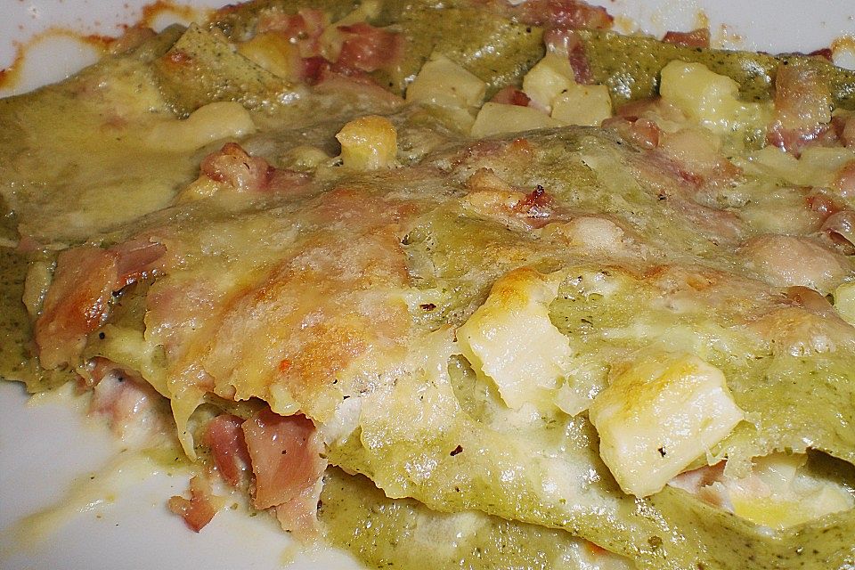 Spargel-Schinken-Lasagne