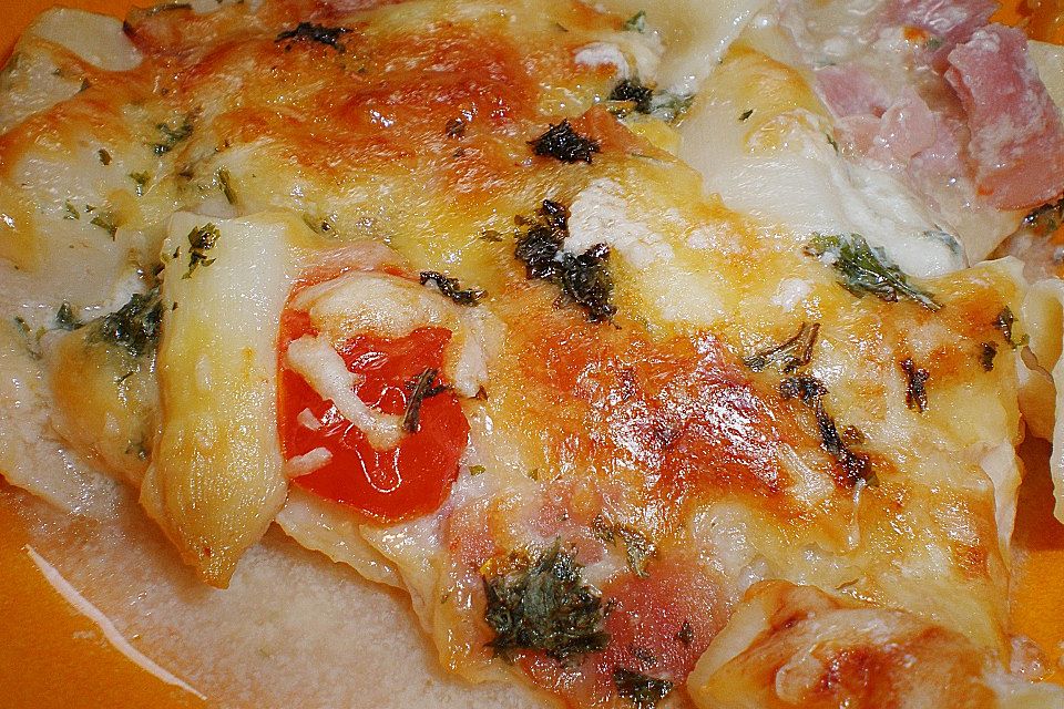 Spargel-Schinken-Lasagne