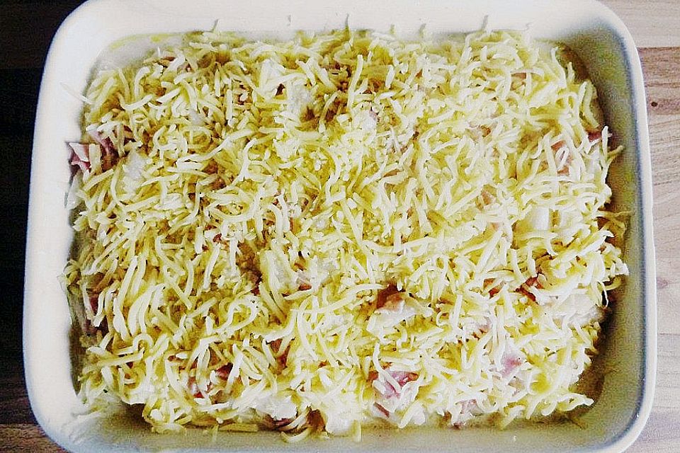 Spargel-Schinken-Lasagne