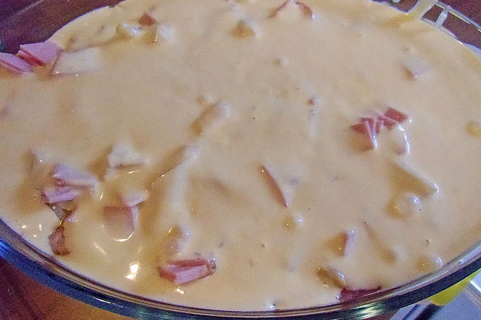 Spargel-Schinken-Lasagne