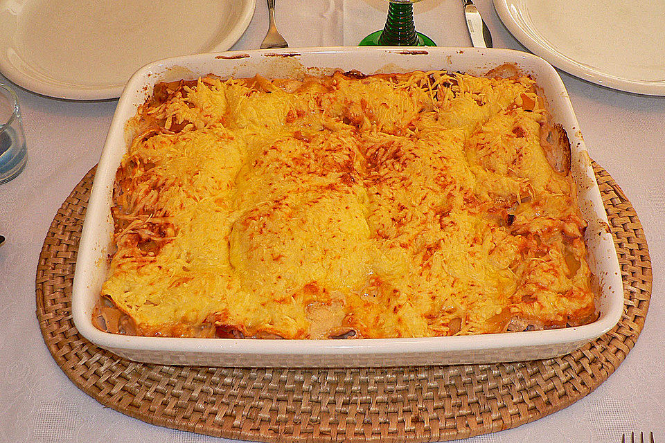 Spargel-Schinken-Lasagne