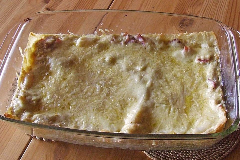 Spargel-Schinken-Lasagne