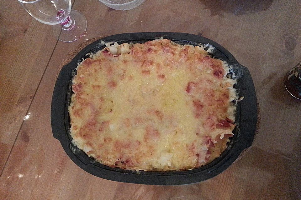Spargel-Schinken-Lasagne