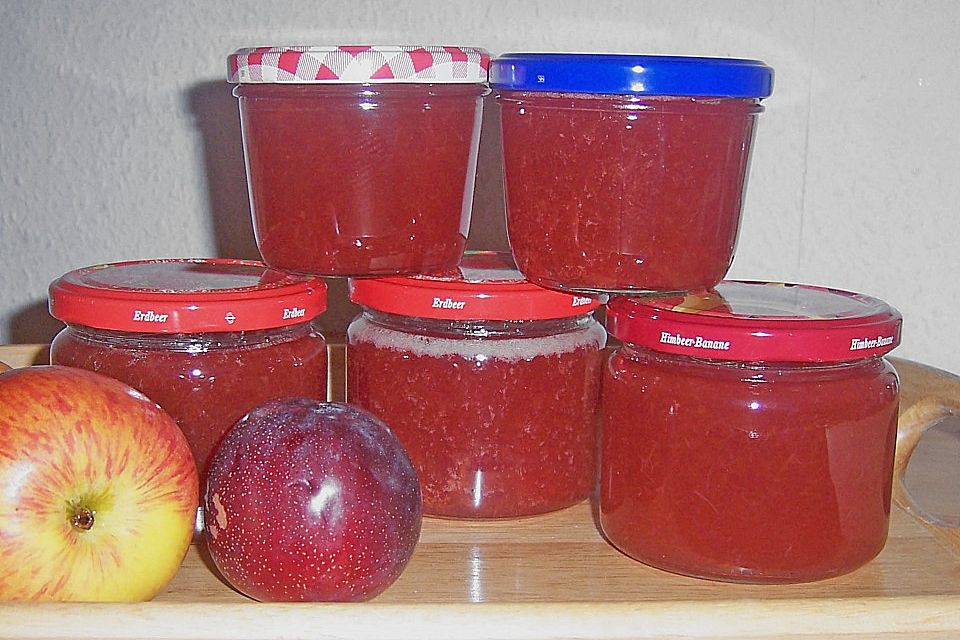 Trauben - Nektarinen - Apfel - Marmelade