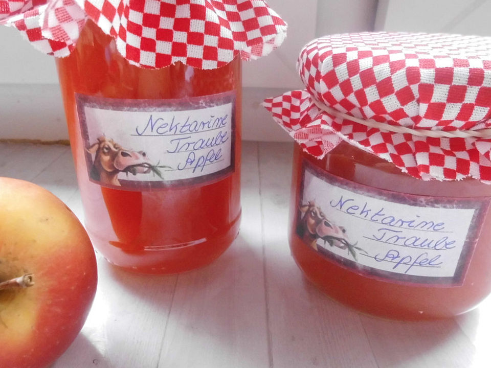 Trauben - Nektarinen - Apfel - Marmelade von Koschka7| Chefkoch