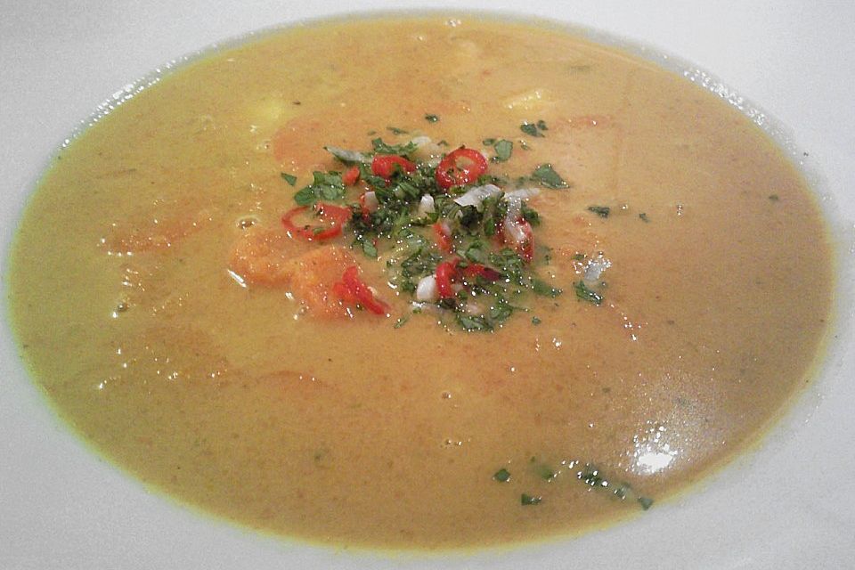 Möhrensuppe mit Mango