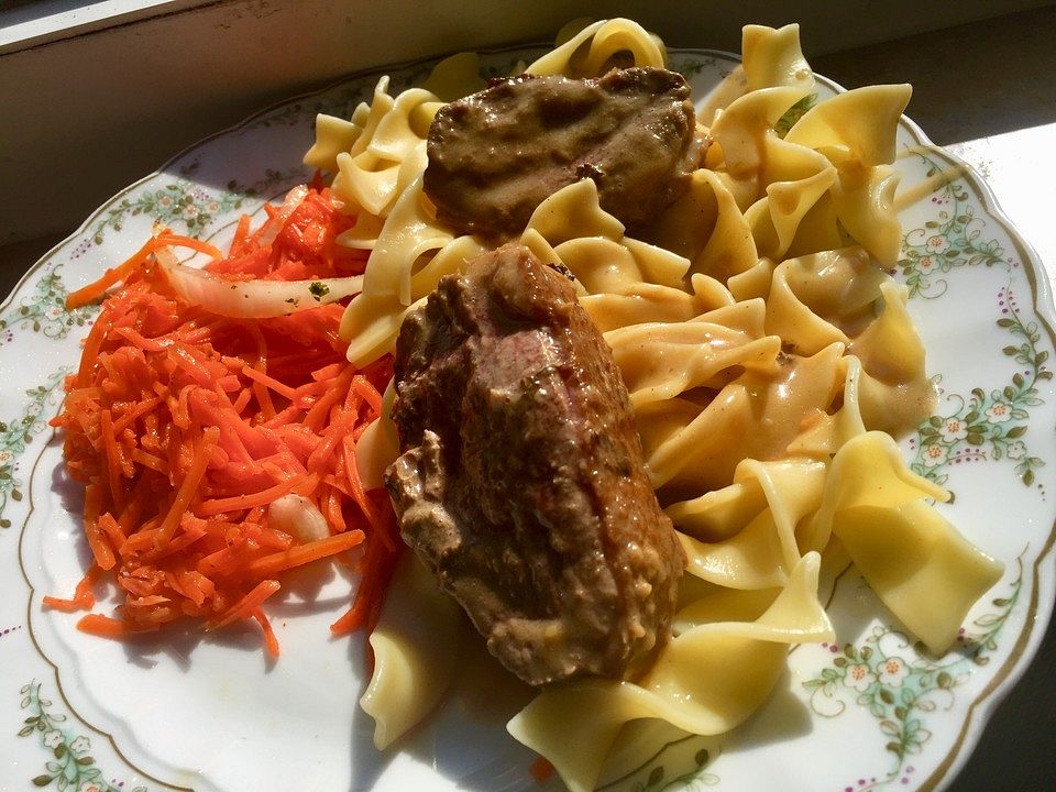 Bandnudeln mit Kokosmilchsauce und Entenbrust von vengablue| Chefkoch