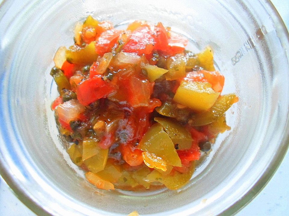 Tomaten Paprika Relish von rhertlein Chefkoch