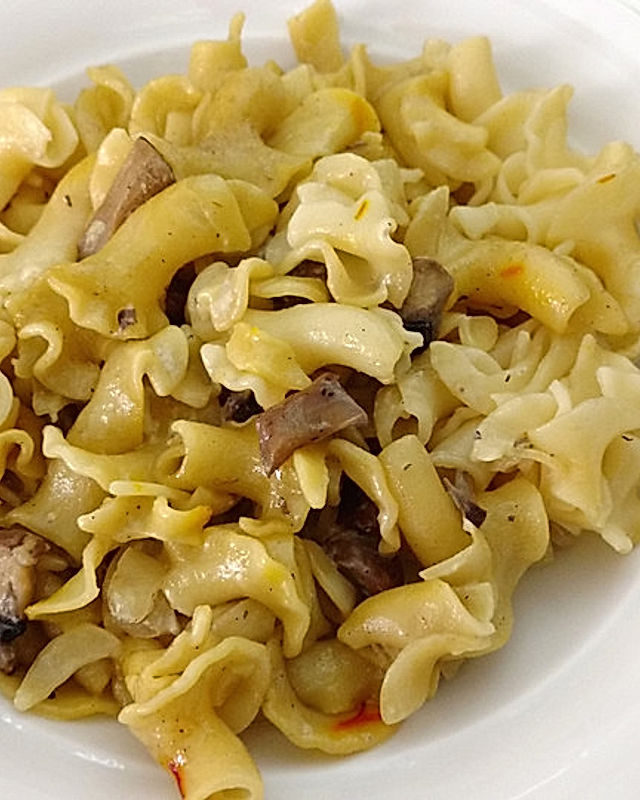 Safran - Champignon - Soße zu Pasta