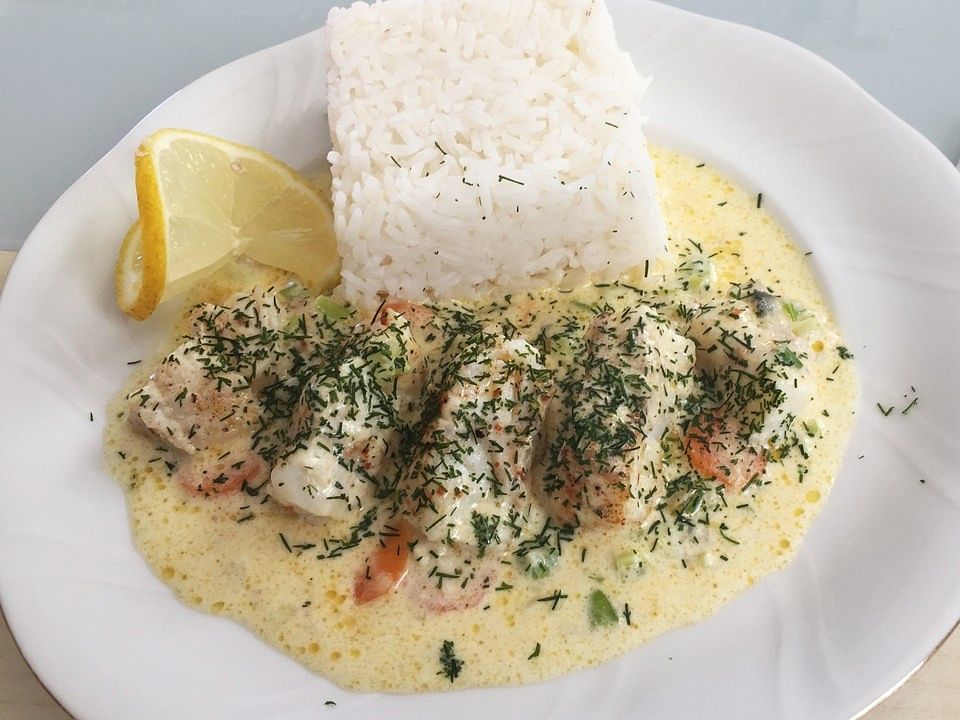 Libysche Fischpfanne mit Blauschimmelkäse von Finntina| Chefkoch