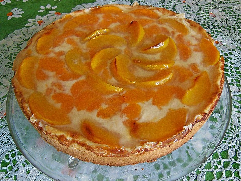 Vanille - Schmand - Kuchen mit Mandarinen und Aprikosen - Kochen Gut ...
