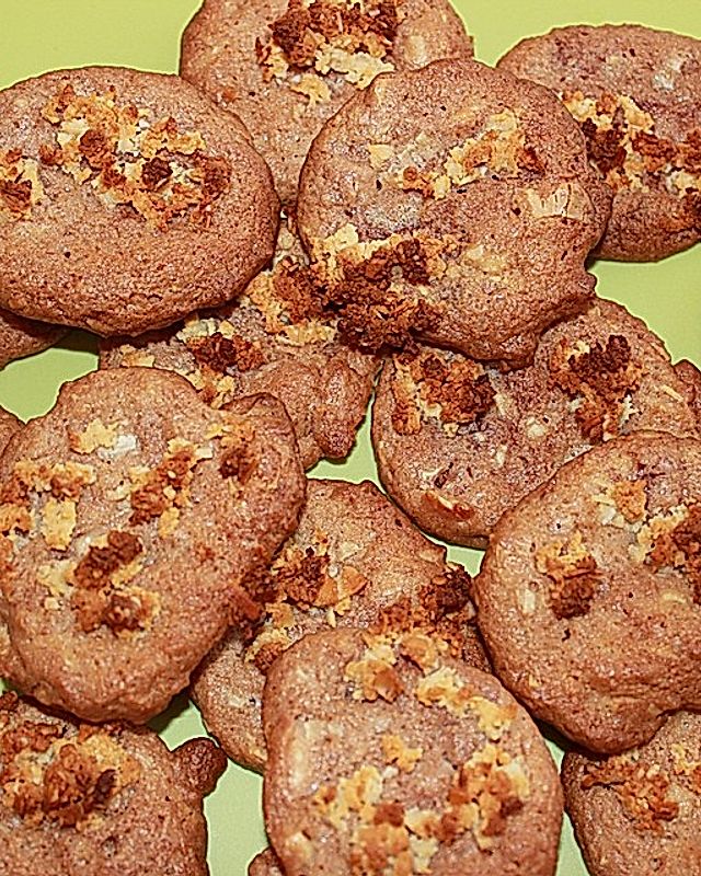 Schoko - Marzipan - Cookies