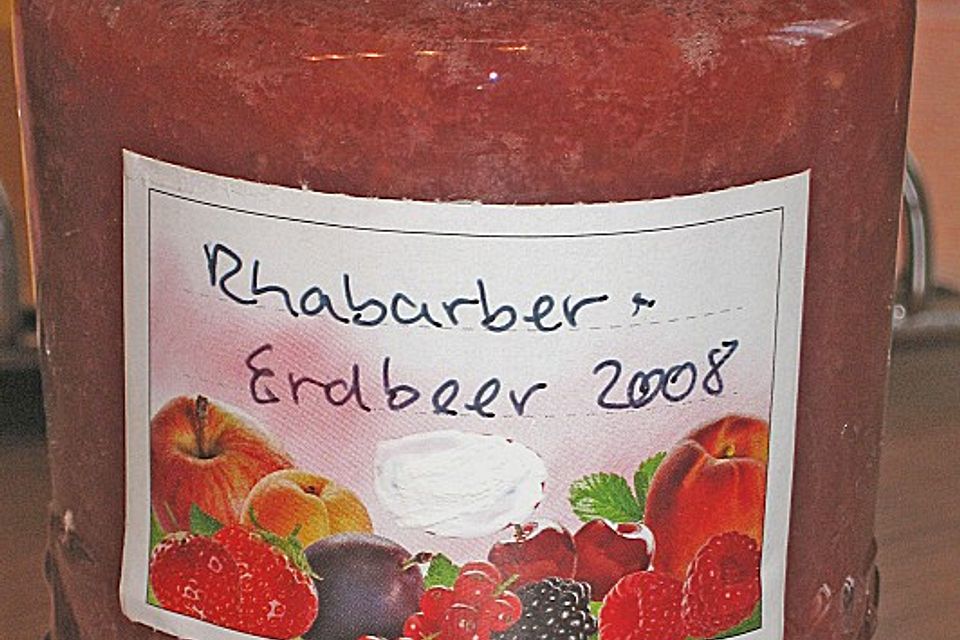 Rhabarber - Erdbeer - Marmelade