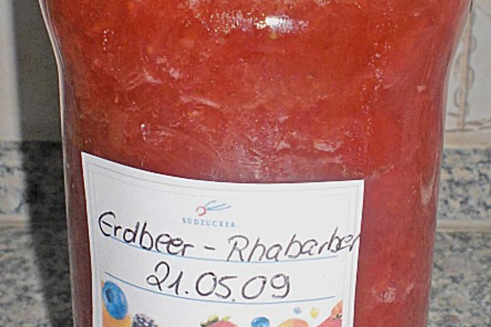 Rhabarber - Erdbeer - Marmelade