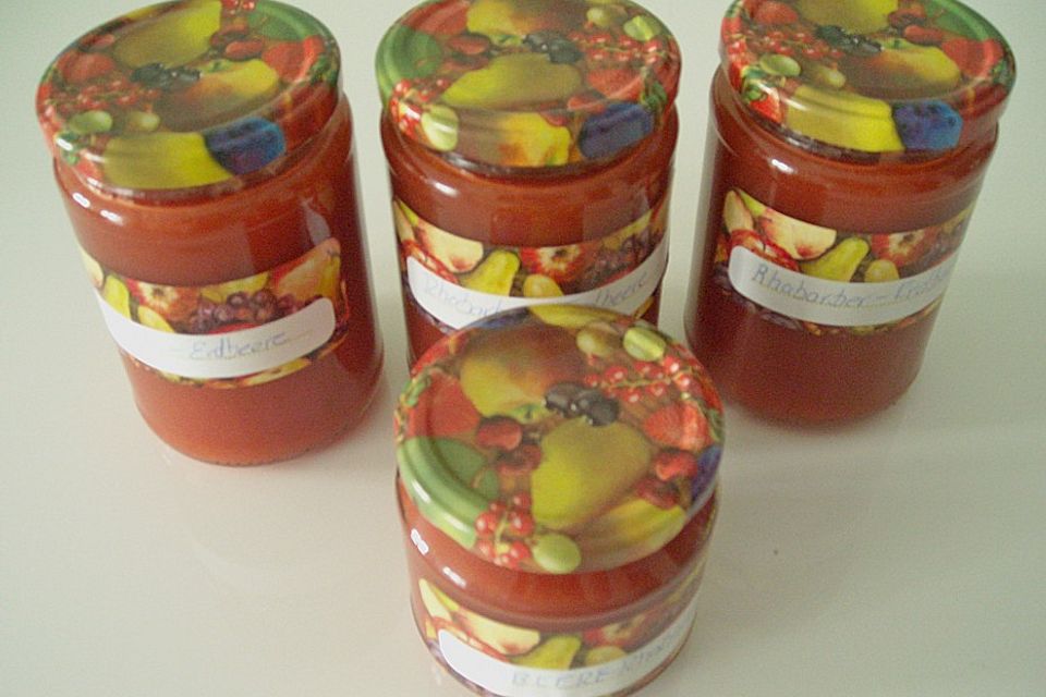 Rhabarber - Erdbeer - Marmelade