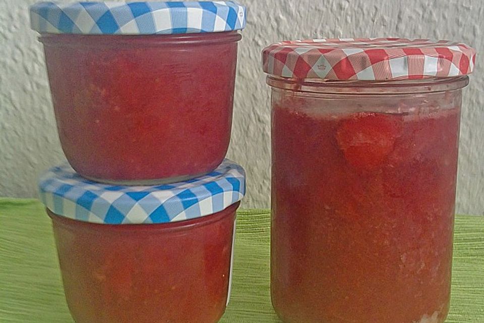 Rhabarber - Erdbeer - Marmelade