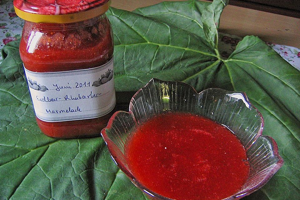 Rhabarber - Erdbeer - Marmelade