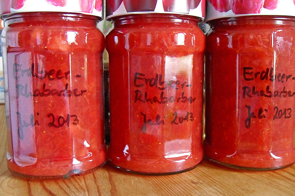 Rhabarber - Erdbeer - Marmelade