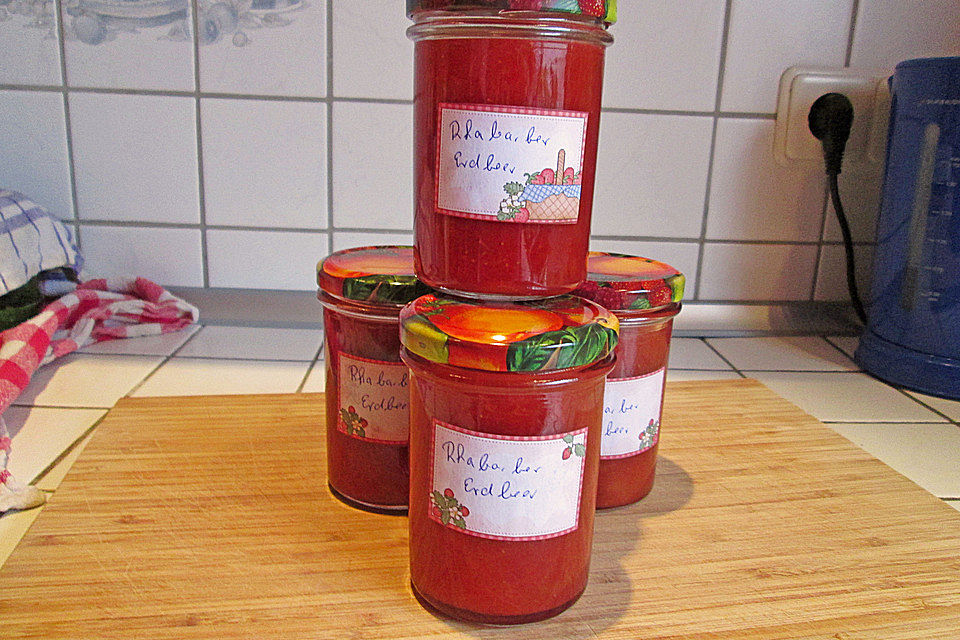 Rhabarber - Erdbeer - Marmelade