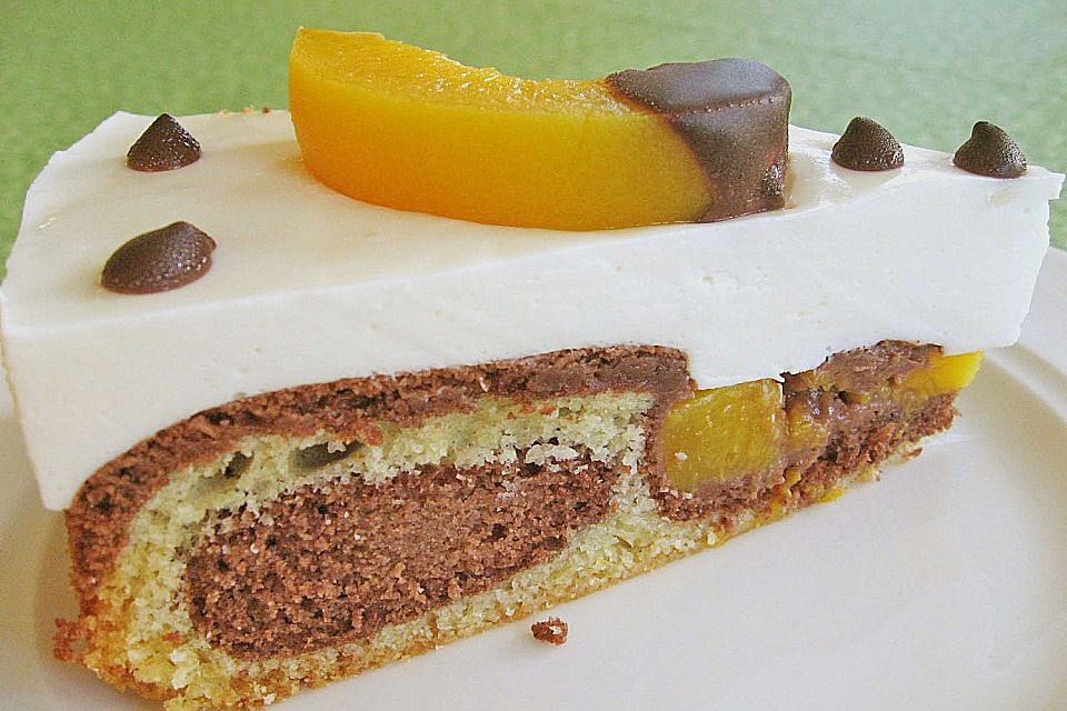 Donauwellen - Pfirsich - Kuchen