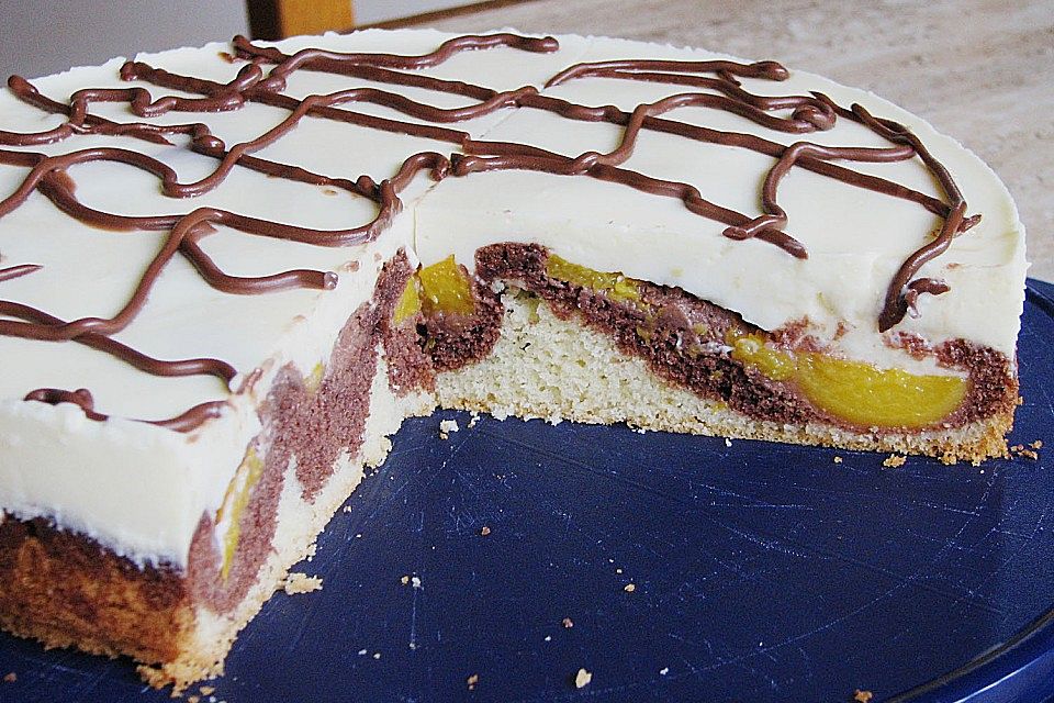 Donauwellen - Pfirsich - Kuchen