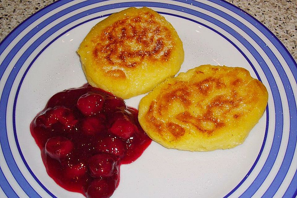 Kartoffelküchlein mit Schinken