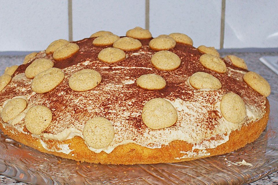 Eiskaffee - Bananen - Torte