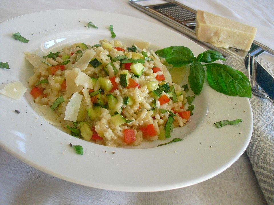 Zucchini - Basilikum - Risotto von Daniela1979| Chefkoch