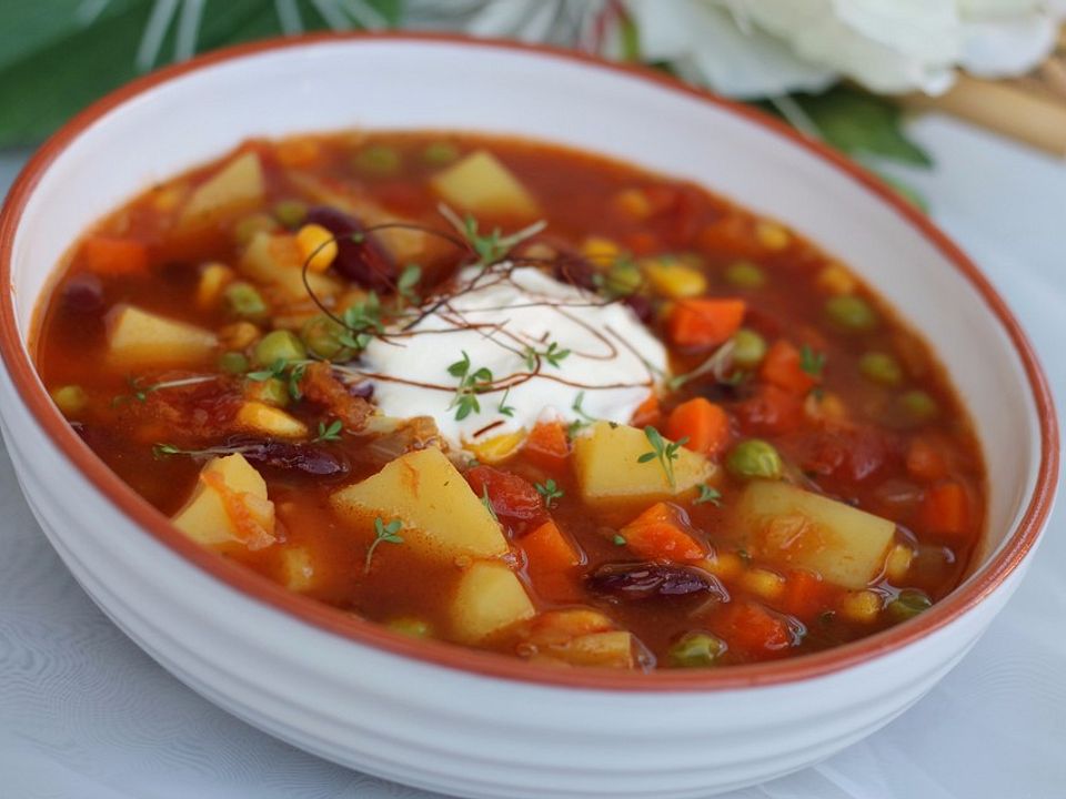 Mexikanische Gemusesuppe Von Bauernkind Chefkoch