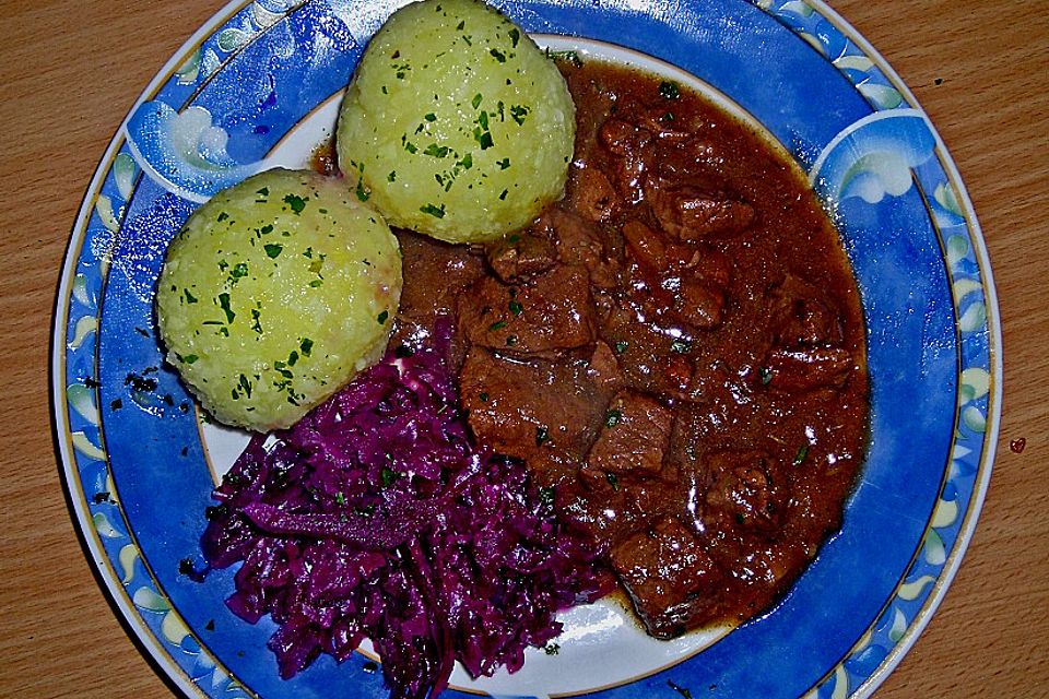 Wildschwein - Zwiebel - Gulasch