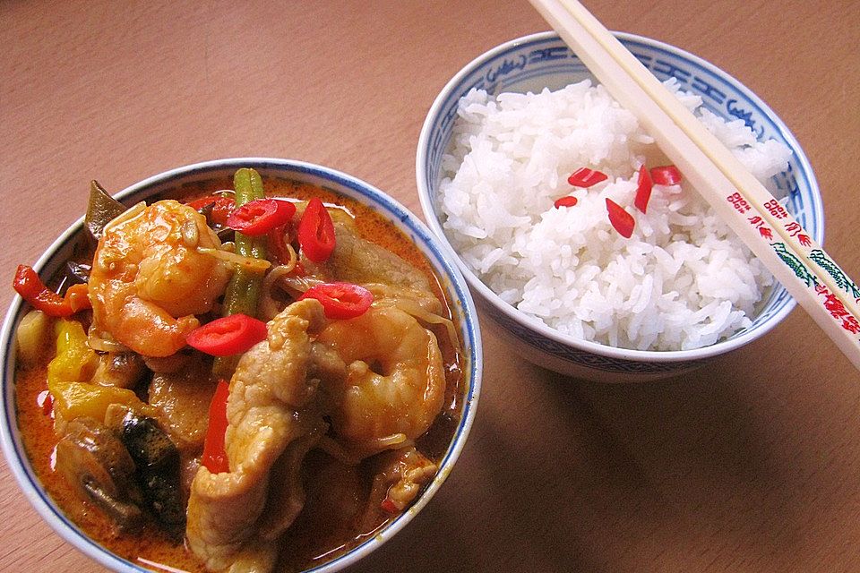 Thailändisches Curry - Kokos - Hähnchen