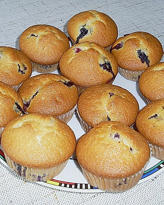 Schnelle Heidelbeer - Muffins