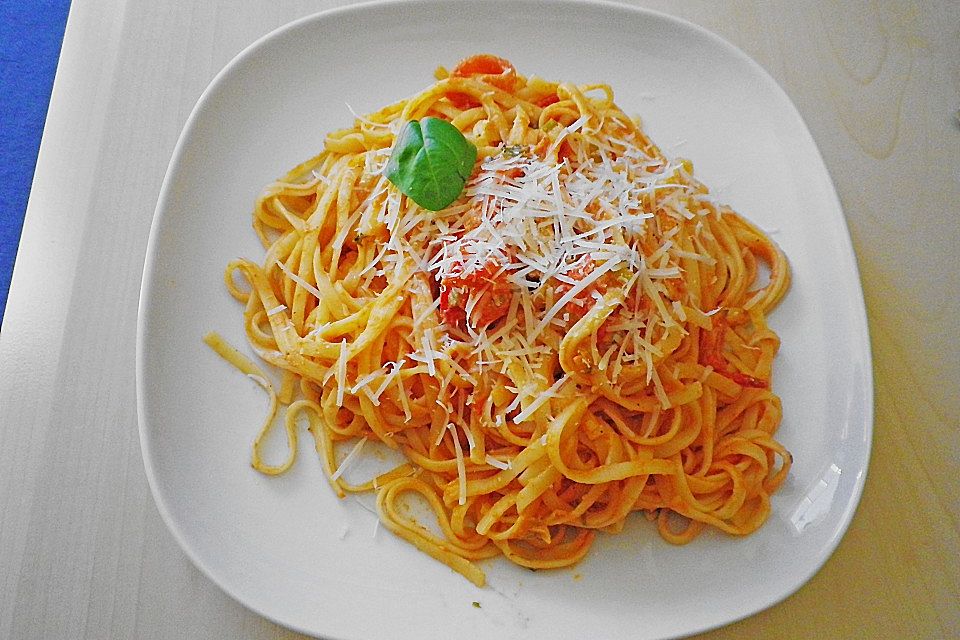 Spaghetti mit Cocktailtomaten