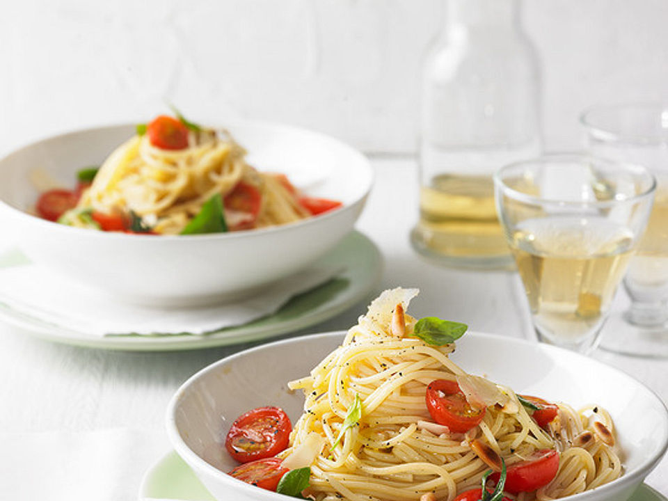 Spaghetti mit Cocktailtomaten| Chefkoch