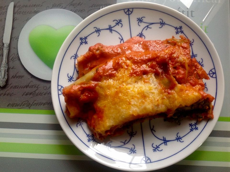 Spinat - Cannelloni al Forno von wuermli| Chefkoch