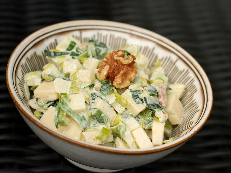 Pikanter Apfel - Lauch - Salat mit Curry von barb63| Chefkoch