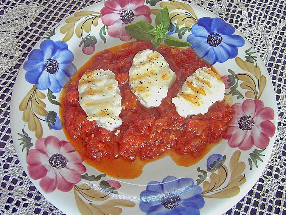 Seeteufel auf Tomaten - Anissauce von ronomu| Chefkoch