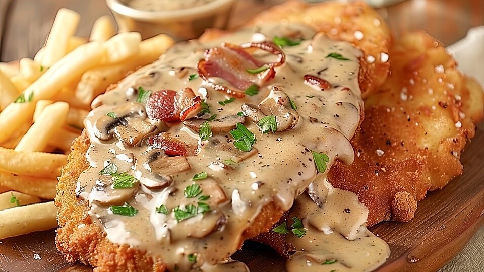 Klassisches Jägerschnitzel von aneub